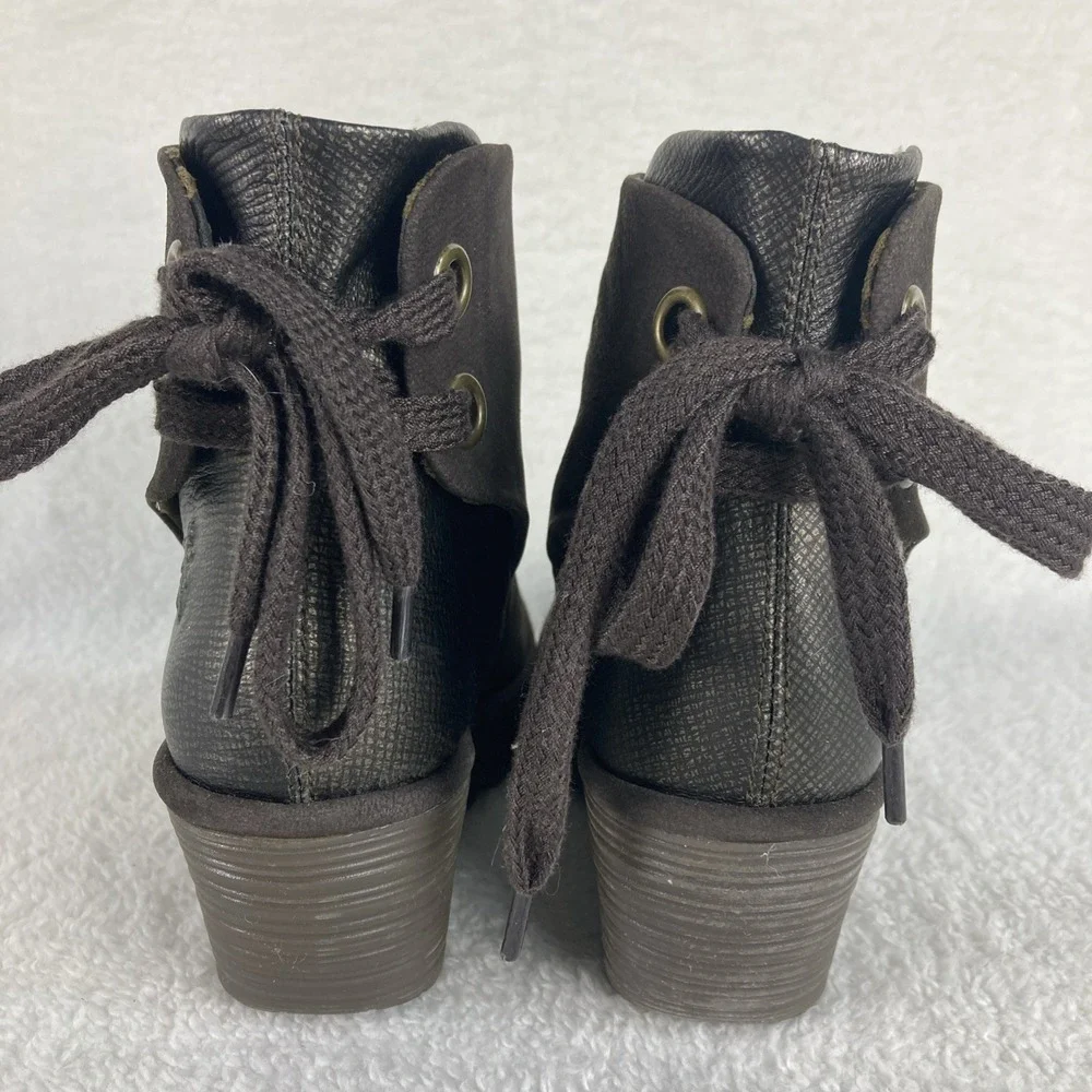 Fly London Yama Women's Suede Wedge Ankle Boots EU 37 US‎ 6.5-7  Gray Boho
